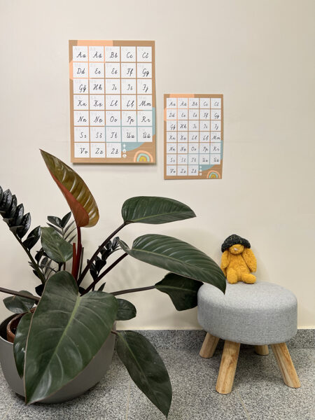 LV-PLAKĀTS Latviešu rakstīto BURTU ALFABĒTS