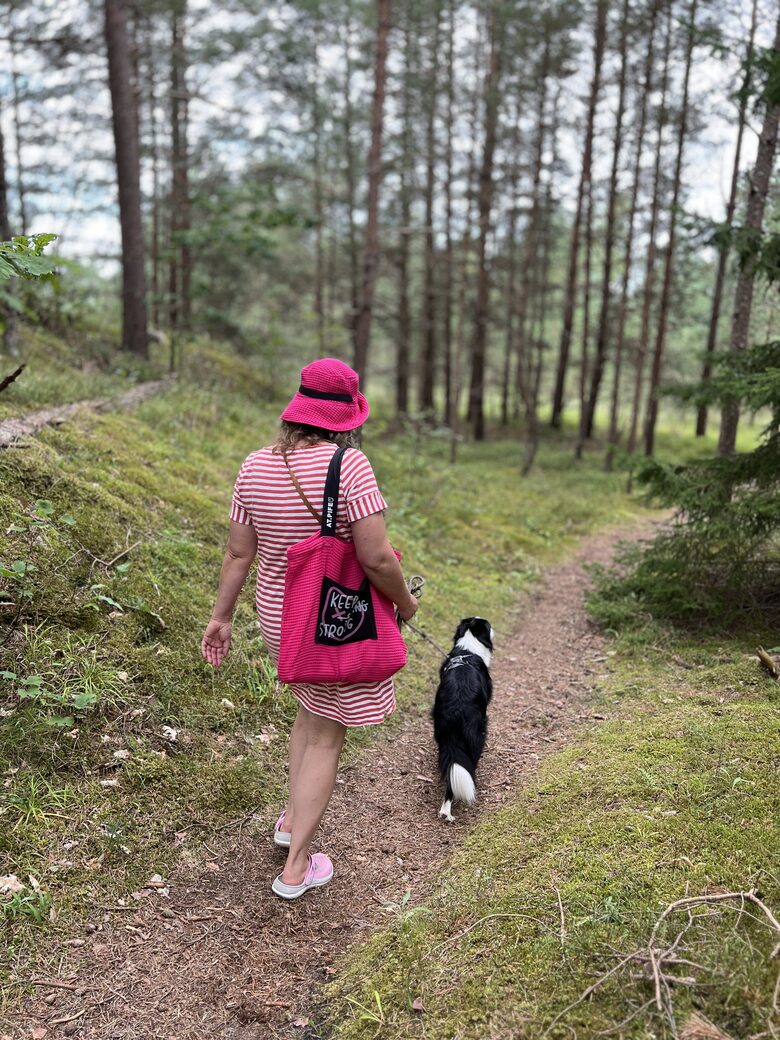 COTTON XL BAG / pink