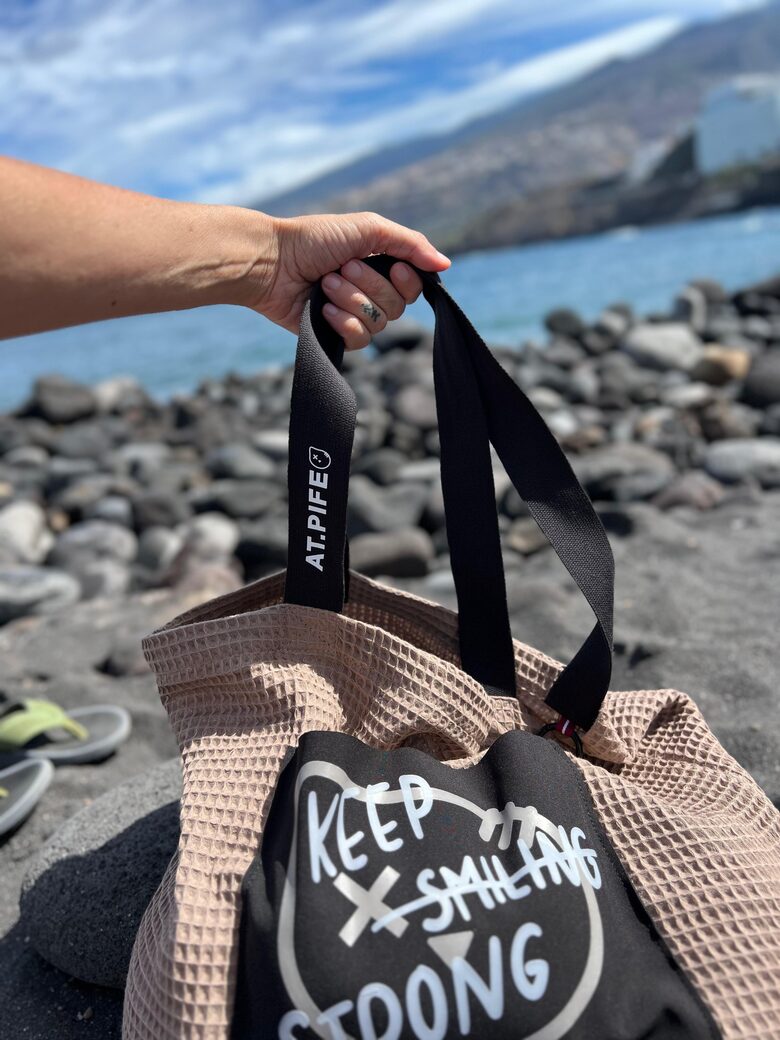 COTTON XL BAG / taupe