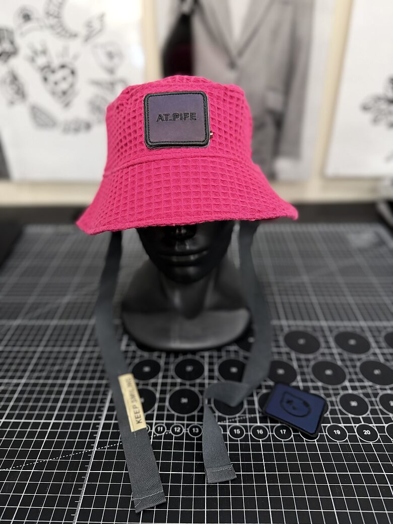 Kids COTTON BUCKET HAT / pink (XS, S)
