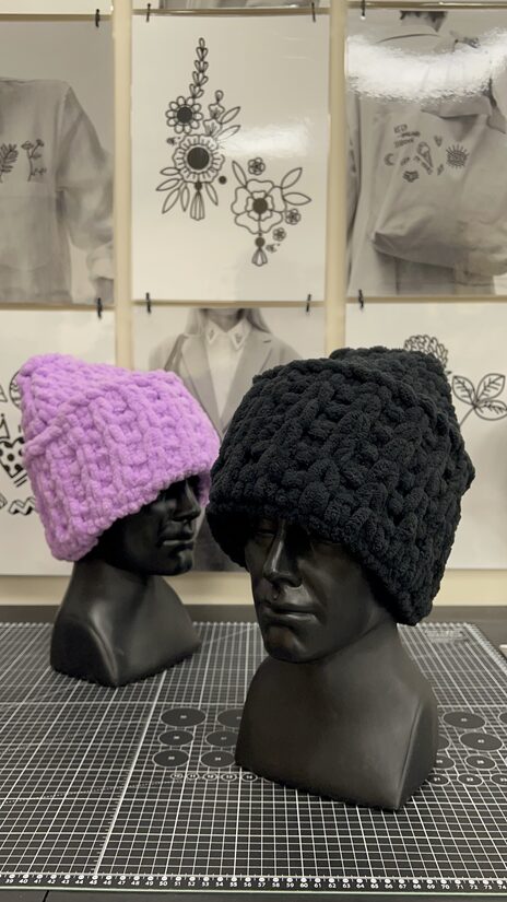 PUFFY BIG HAT | black