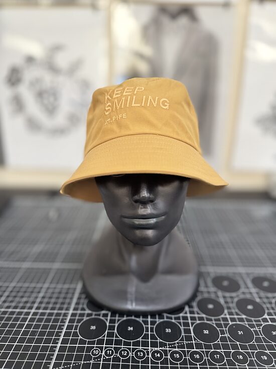 Kids COTTON BUCKET HAT / amber