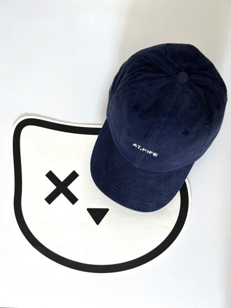 New! Corduroy CAP / oxford navy