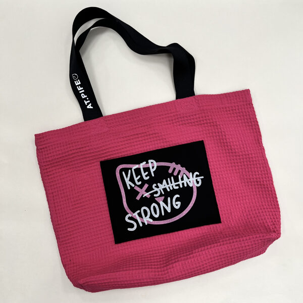 New! COTTON XL BAG / pink