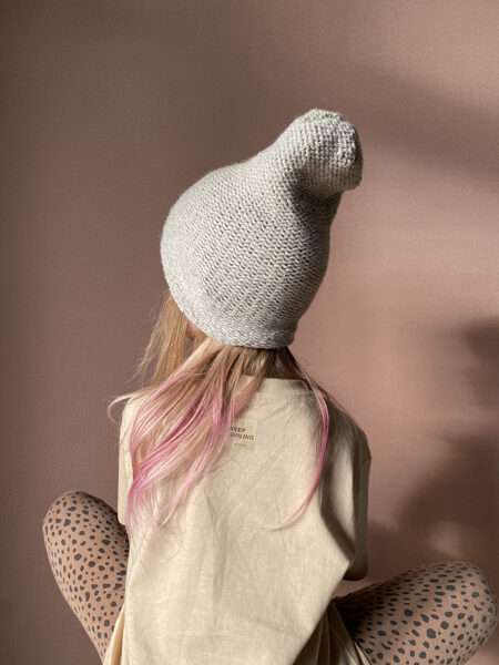 Knitted DOUBLE wool&alpaca KIDS BEANIE HAT | in STOCK