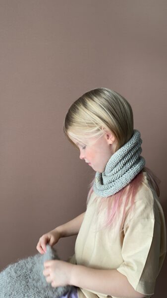 Knitted alpaca&wool TUBE SCARF | in STOCK