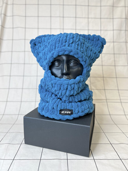 PUFFY BALACLAVA cat | blue IN STOCK