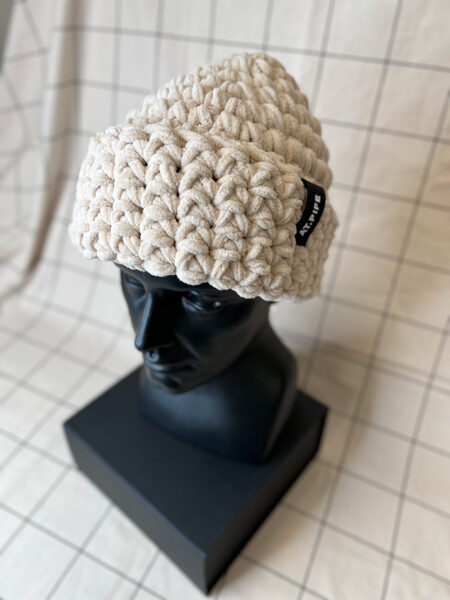 Crochet VELVET BEANIE hat 